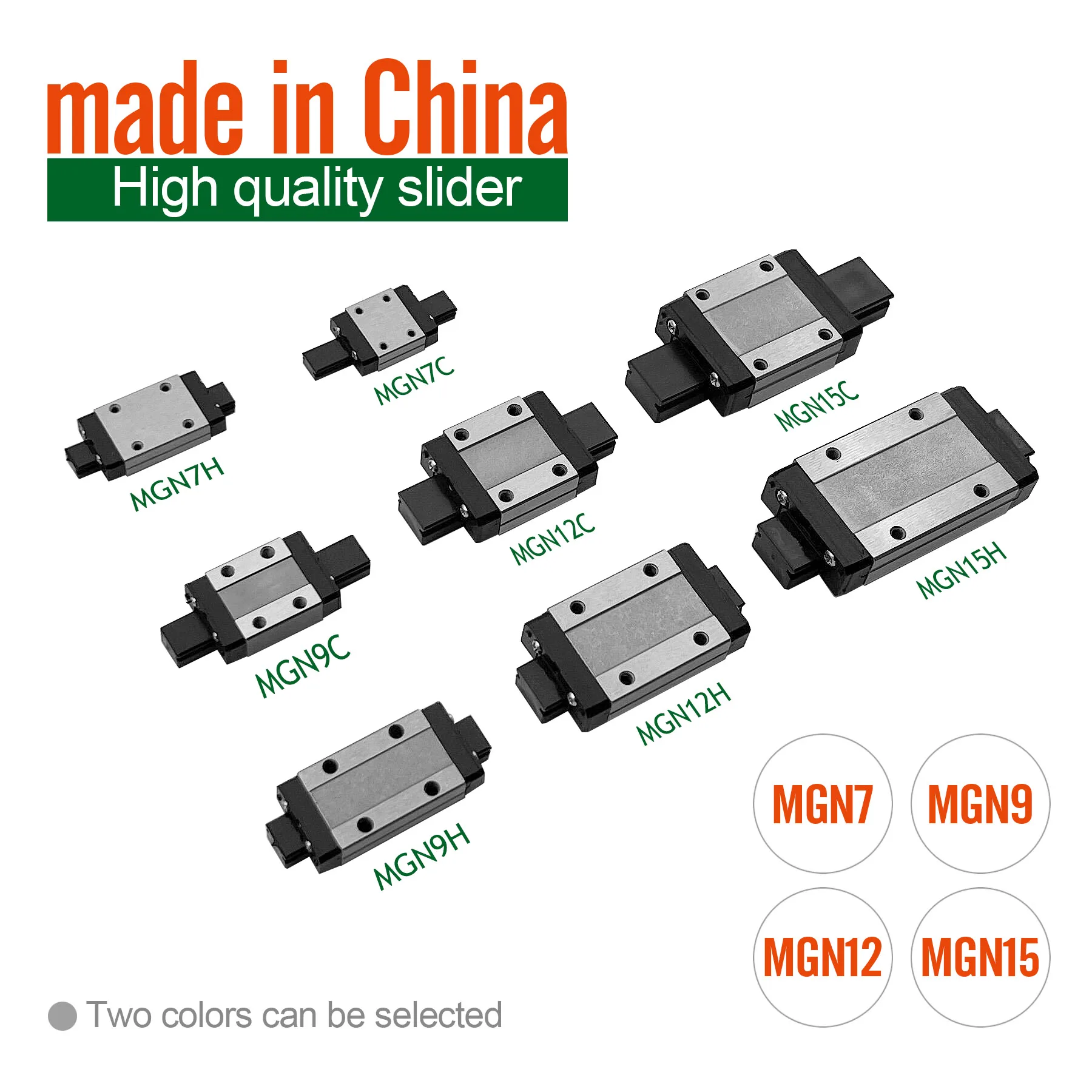 1 linear guide+1 carriage 3D Printer part  MGN7C MGN9C MGN12H MGN15C  miniature linear rail slide MGN7H MGN12C300/350/400mmMGN9H