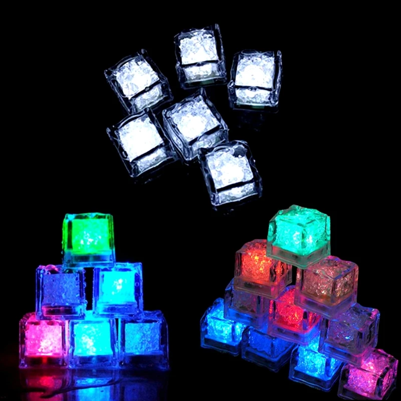 E9LB Led Fluorescent Block Flashing Induction Ice Lamp For Bar Wedding Party