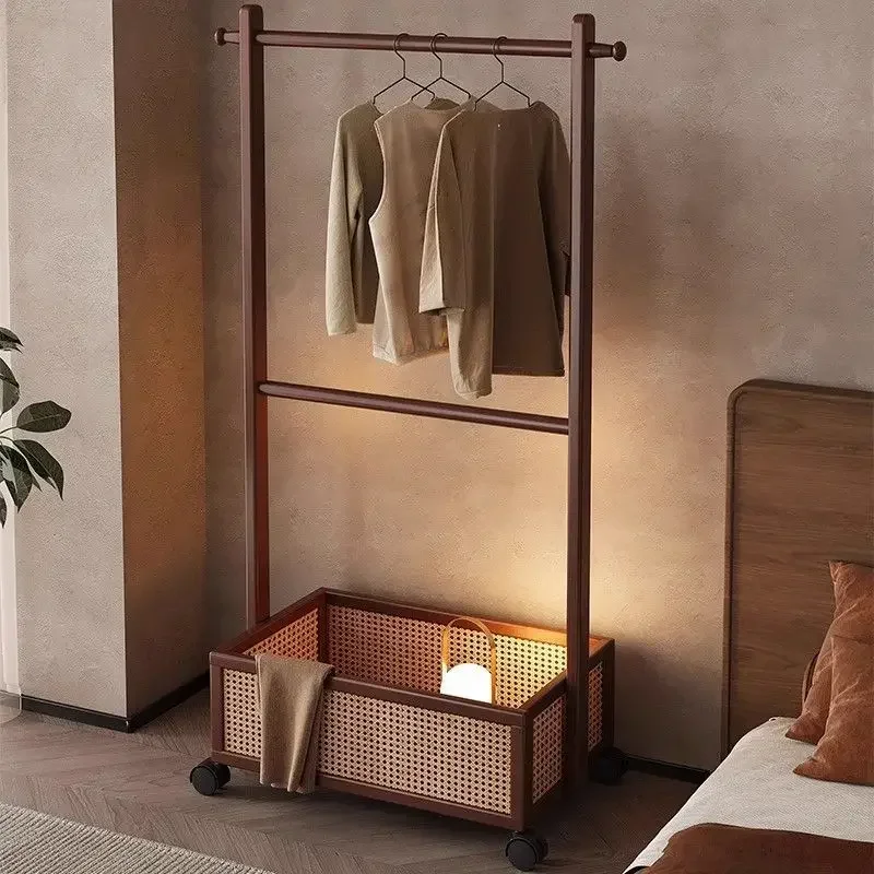 Exquisite Multi-functional New hanger bedroom indoor floor-to-ceiling coat rack reinforced drying clothes storage rack