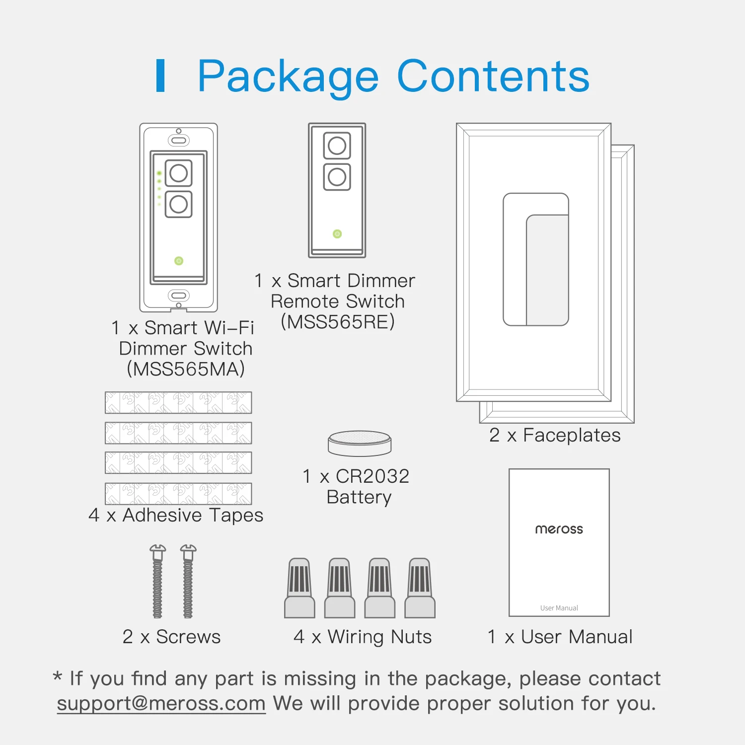 HomeKit Smart Wifi Dimmer Switch and Remote Kit Remote Control Light Switches Support Alexa Google Assistant SmartThings Meross