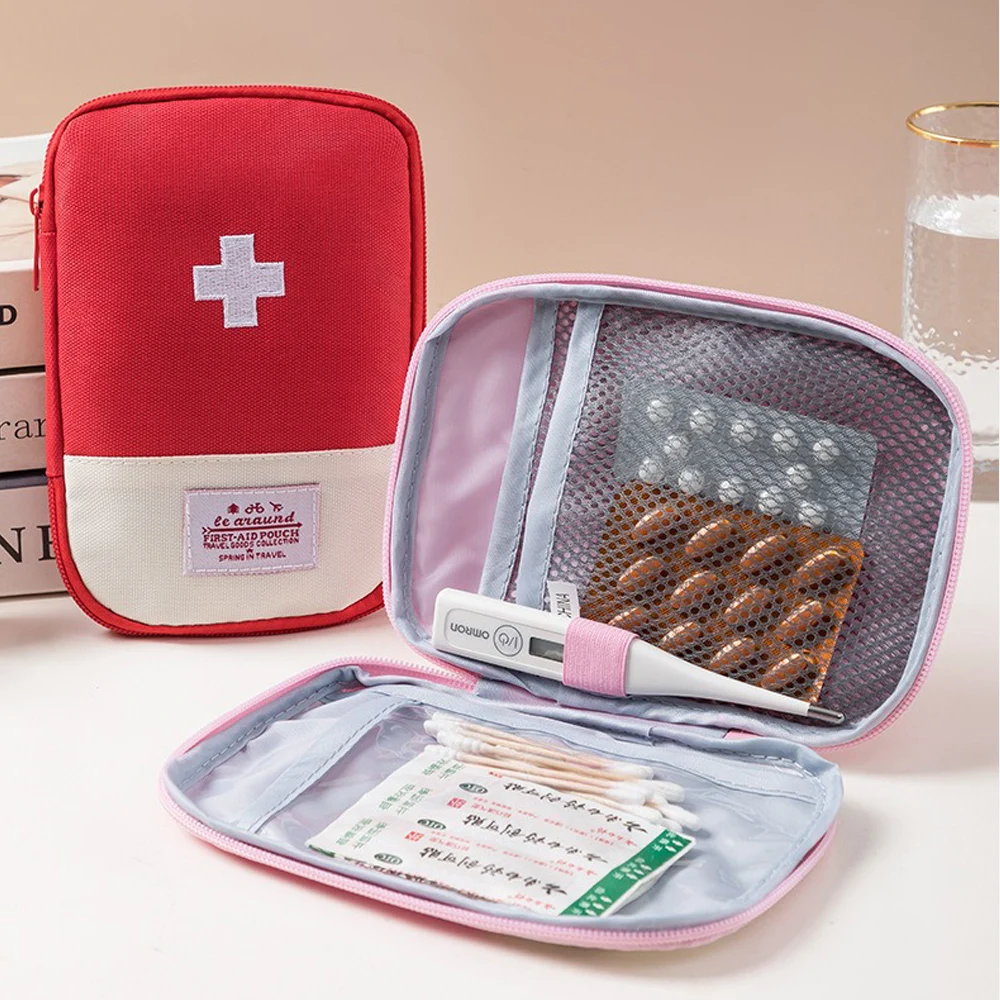Professional Portable First Aid Kit Bag Emergency Pouch for Outdoor Travel Home Car Survival Medical Organizer