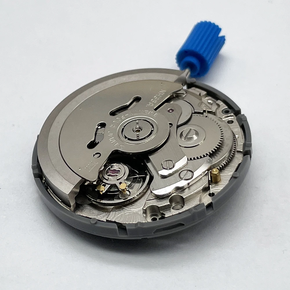 NH35A NH35แท้จากญี่ปุ่นมีความแม่นยำสูง, datewheel สีดำทอง3.0 /. 8 Crown รุ่น24 Jewels ชิ้นส่วน MOD 4R35B