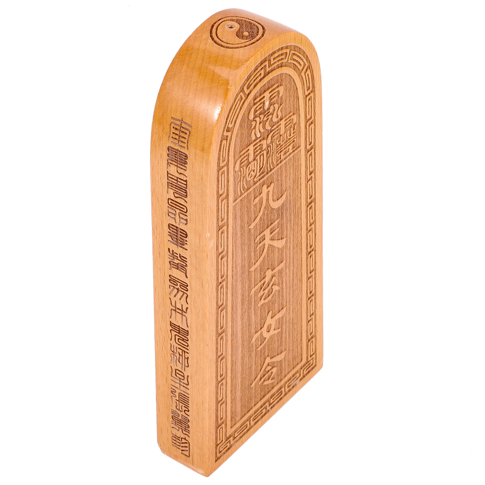 تمثال رمز Daoist الخشبي منحوت على شكل تقليدي منضدية مكتب شرفة ديكور رمز زخرفة سطح المكتب تماثيل خشبية