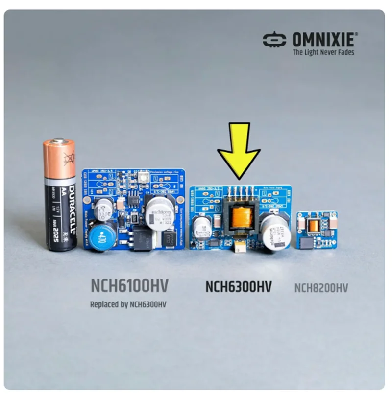 وحدة ساعة أنبوبية متوهجة من Nixie ، Nch6300hv ، بطارية ليثيوم لتعزيز الجهد العالي ، مدخل USB 5 فولت