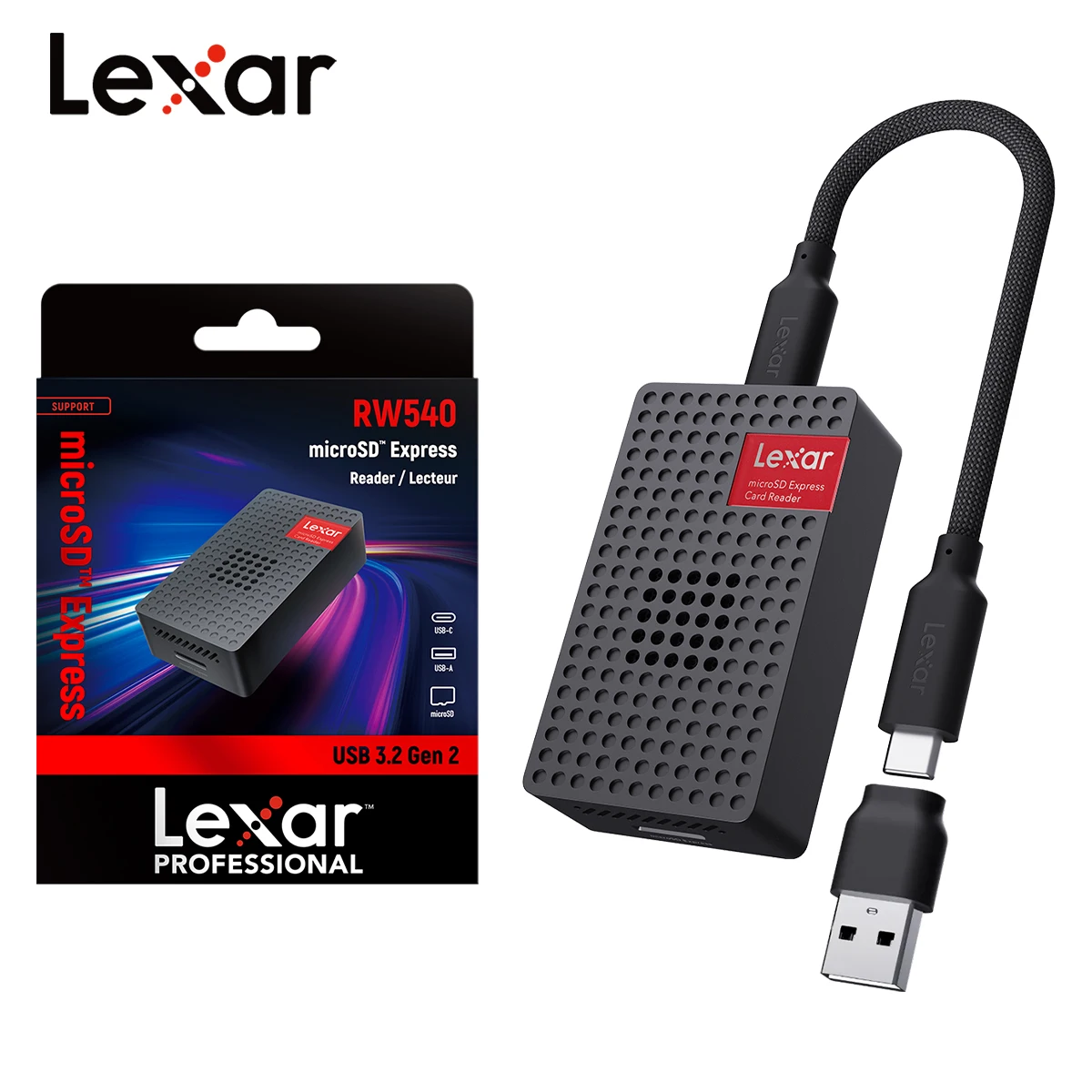 Lexar PLAY PRO microSDXC Express 専用カードリーダー 読み取り速度 