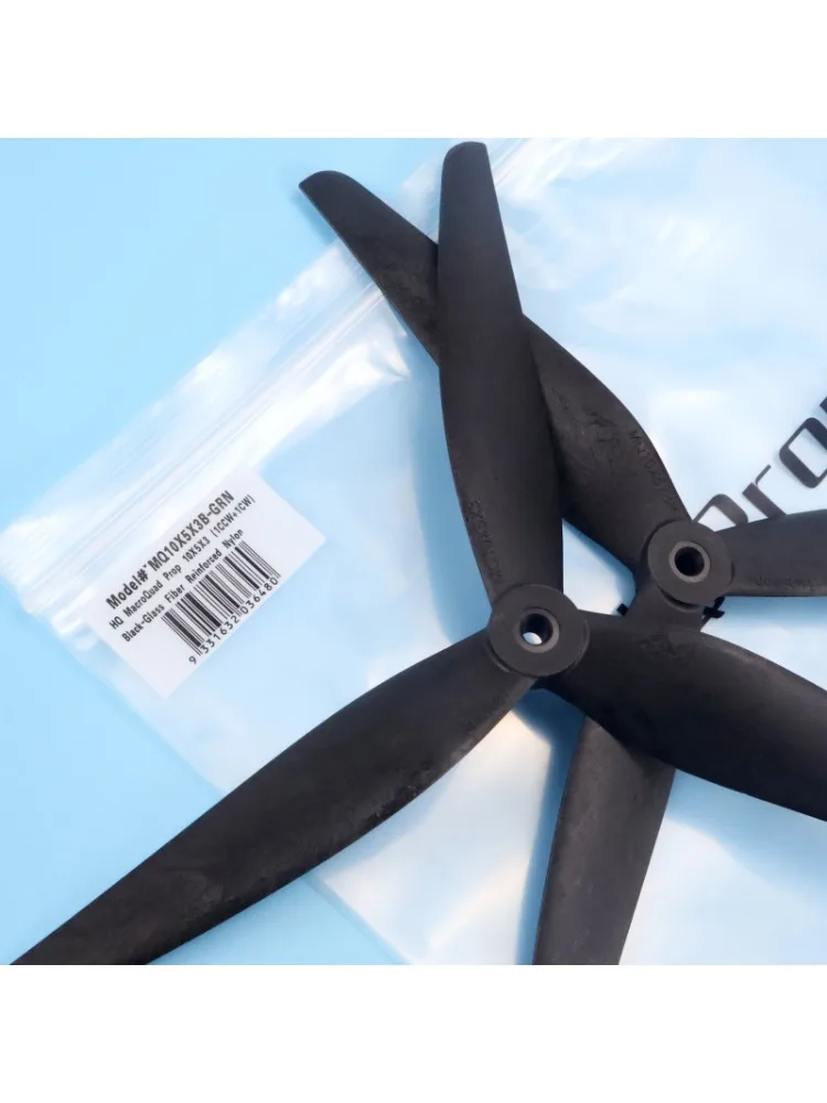 1 paire/2 paires d'hélices HQProp 10X5X3 9X5X3 10 pouces 9 pouces 3 pales en nylon renforcé de fibre de carbone noire pour drone RC FPV