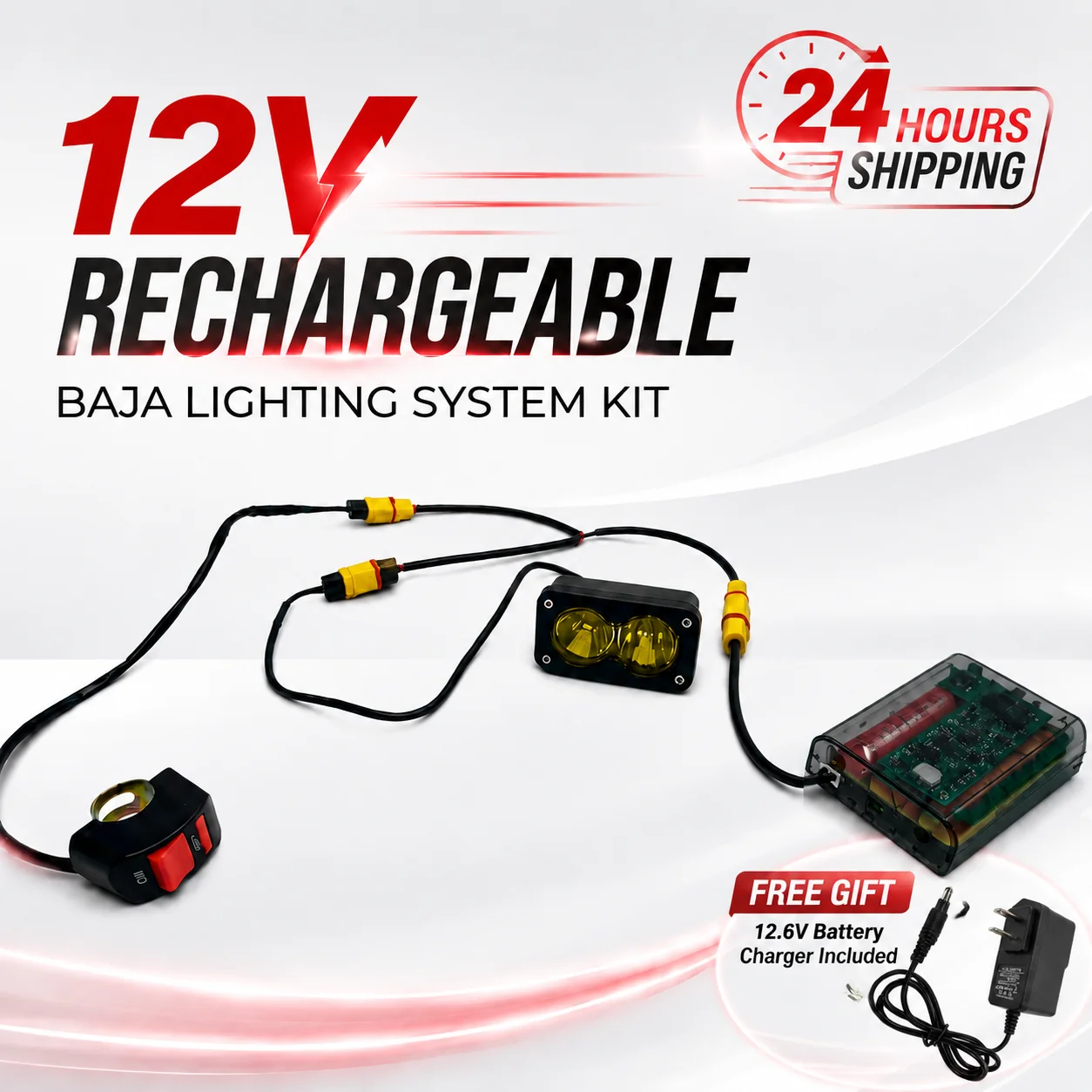 Bike Light Front Rear - Çin üretimi 12V şarj edilebilir pil