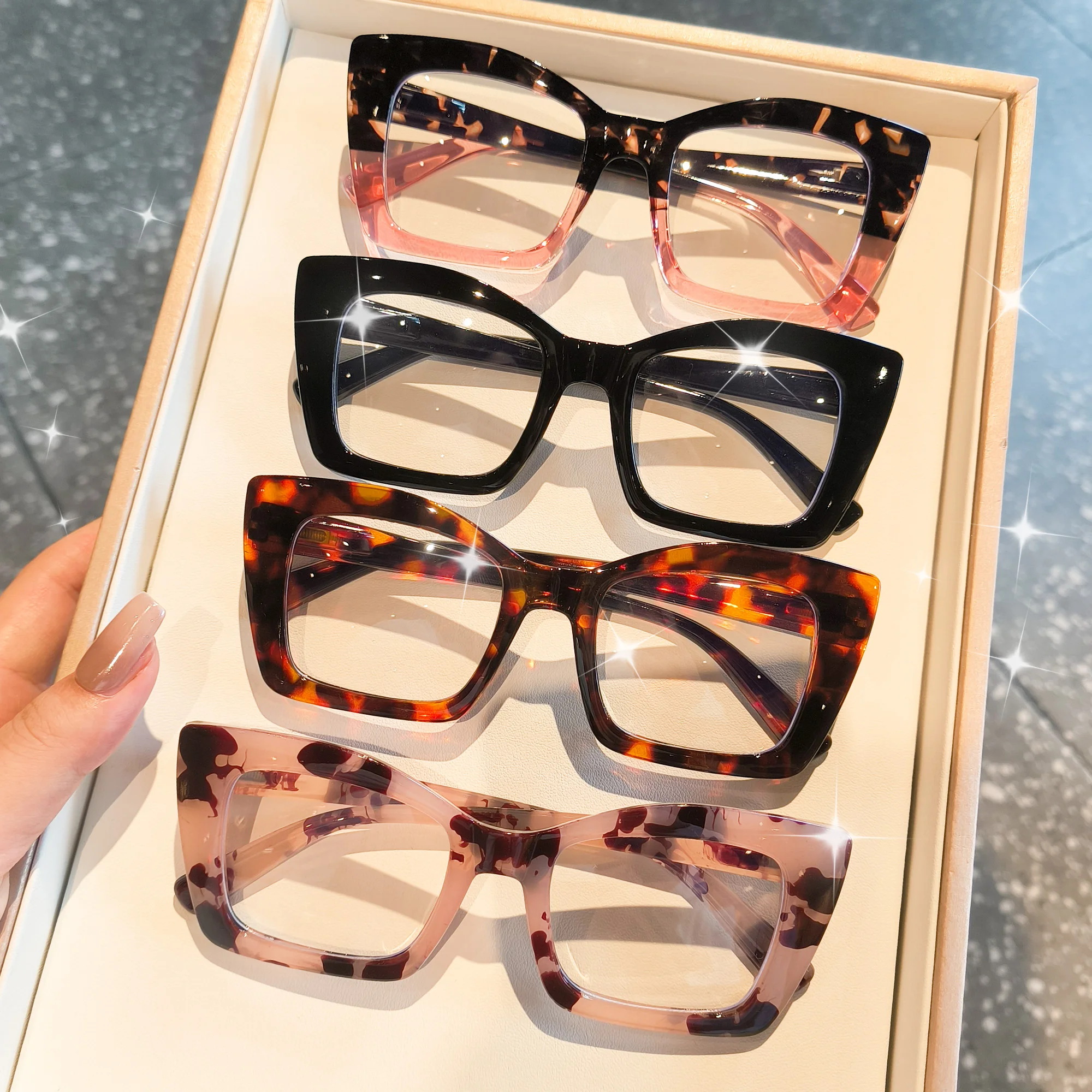 Schicke Cat-Eye-Lesebrille für Damen und Herren – Vintage-Lesebrille, ideal zum Lesen von Computern, Spielen, Fernsehern und Telefonen – Detail 12