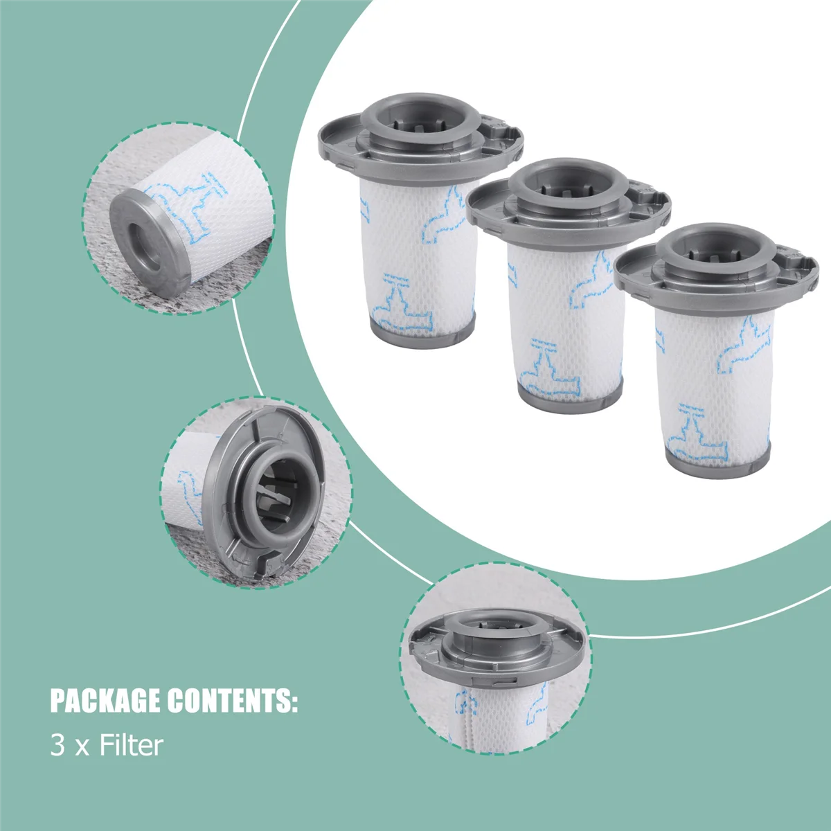 Per Rowenta ZR009006 filtro per X-Force Flex 8.60 aspirapolvere senza fili accessori per la pulizia della casa filtro lavabile