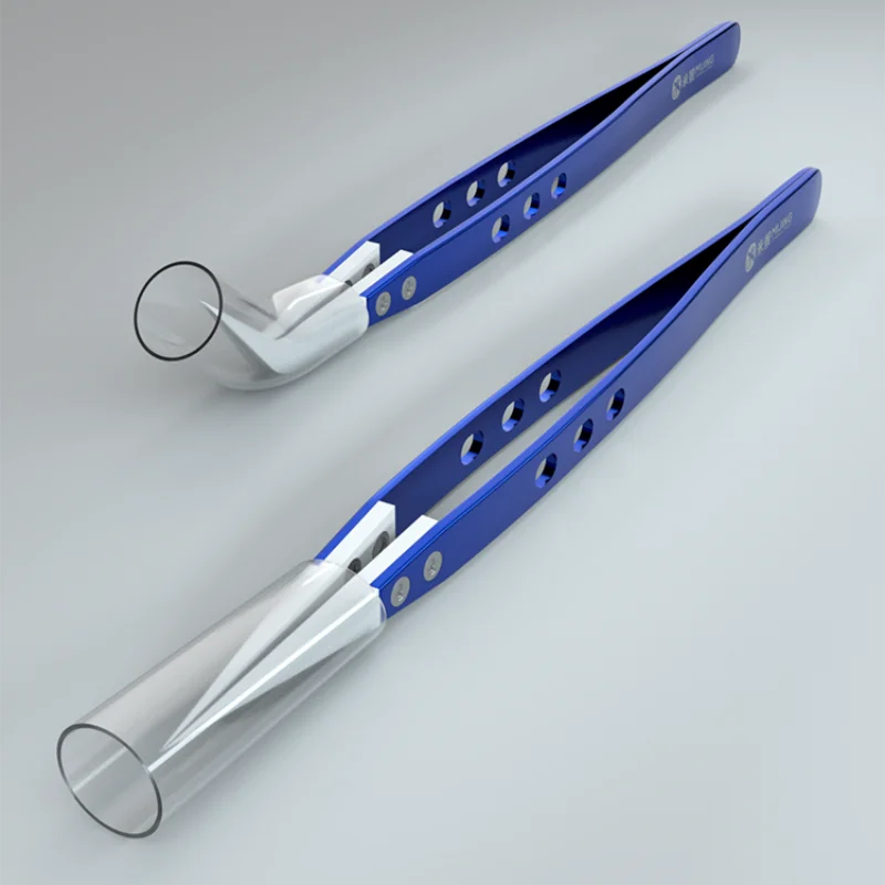 MIJING Anti-static Ceramic Tweezers for Mobile Phone Maintenance High Precision Straight Curved Tip Repair Clip Tools