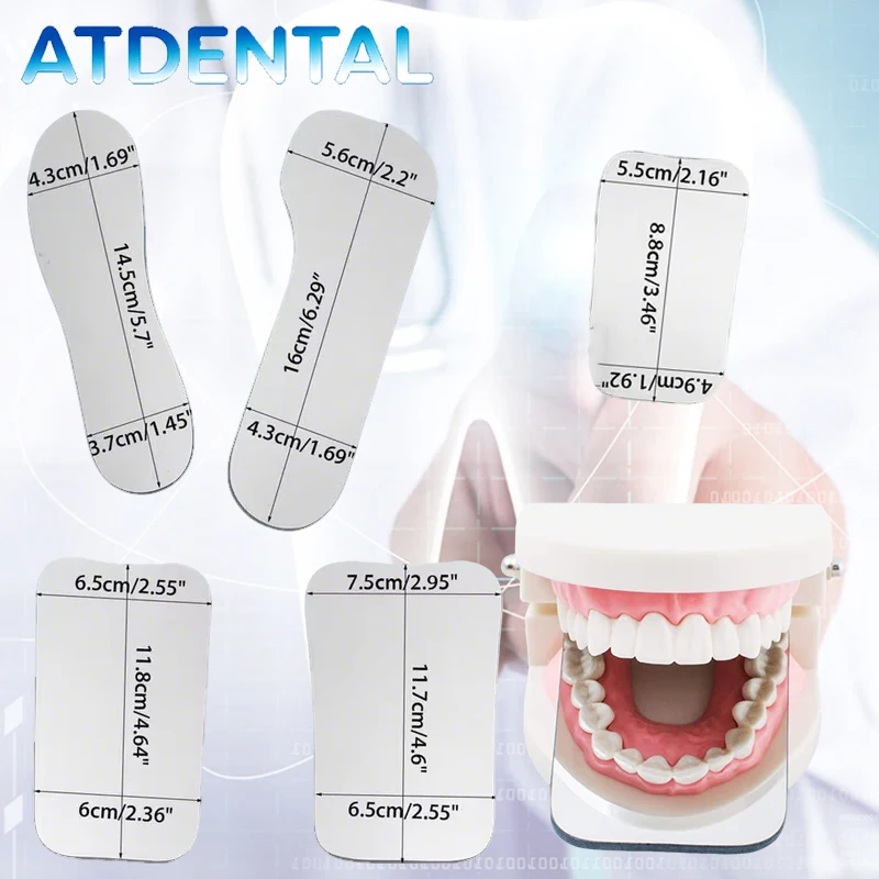 Dental Mirror Rhodium Coated 2-Side Reflector Intraoral Photographic Glass Mirror for Dental Examination Tool
