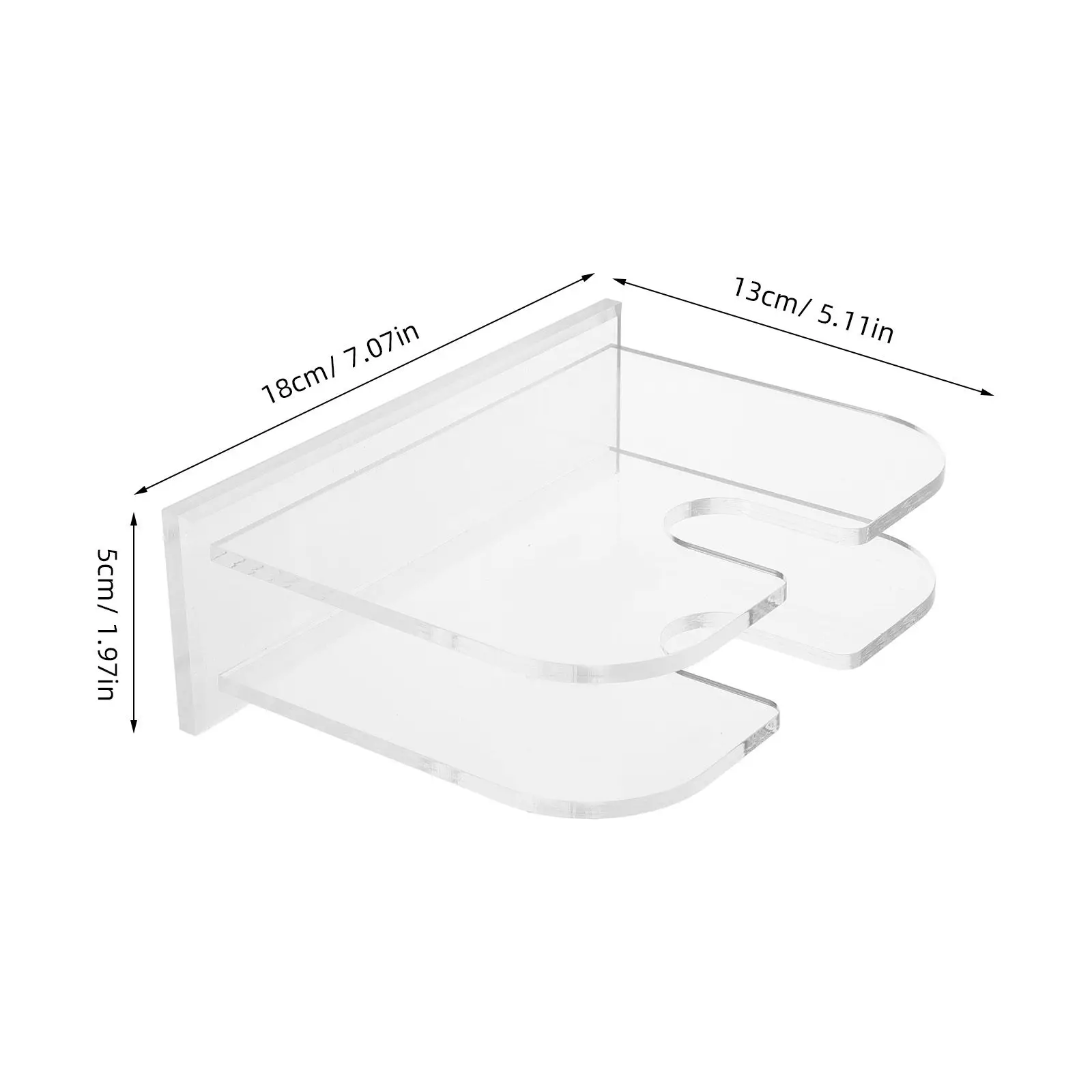 Clear Acrylic Napkin Holder for Kitchen Dining Table Restaurant Bar Vertical Towel Dispenser