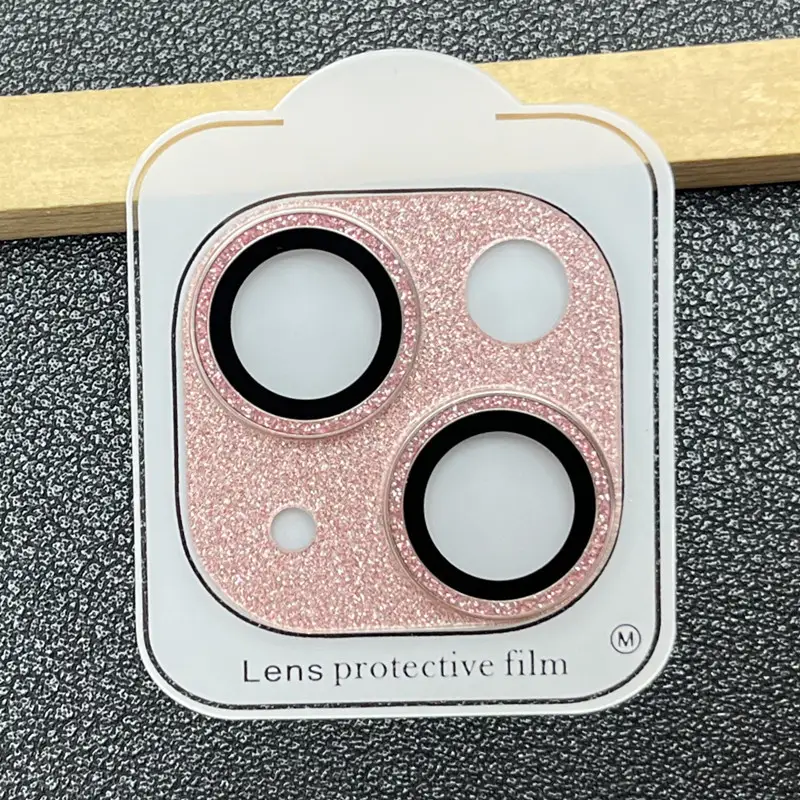 Bling Metal 9H Tempered Glass Camera Protector for iPhone 15 Pro Max Plus 14 Glitter Alloy Shield Lens Rings Cap Full Cover Film - Image 11