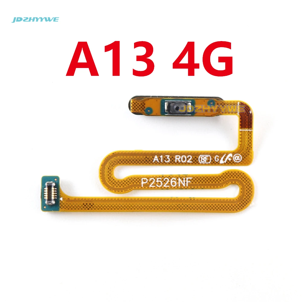 Botón de inicio para Samsung Galaxy A13, Sensor de huellas dactilares, Cable flexible de alimentación de retorno, 4G, 5G, A135F, A136B, 1 unidad