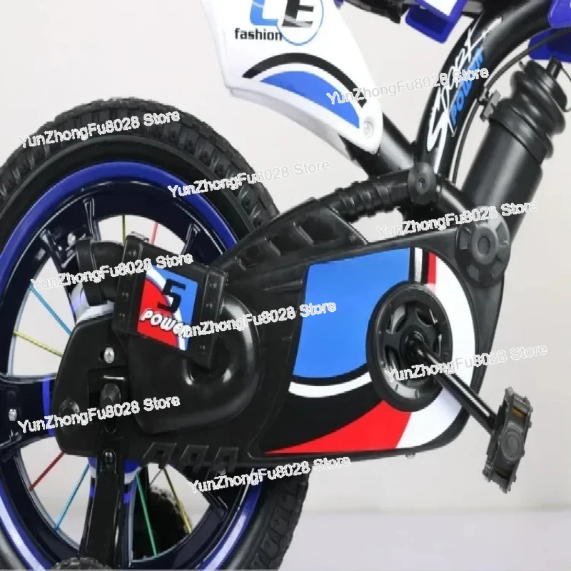 Children's Simulation Motorcycle Bike Children Bicycle 12/16/18/20 Inch Mountain Bike for Kid Outdoor Kid Bicycle Toy Child Gift view 5