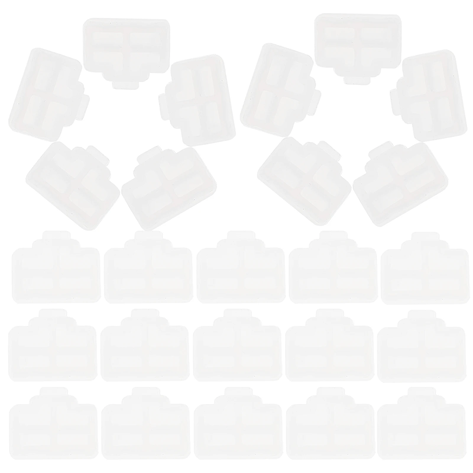 

C Router Interface Dust Plug Protection Cover Crystal Port White Computer Plugs Laptops Computers