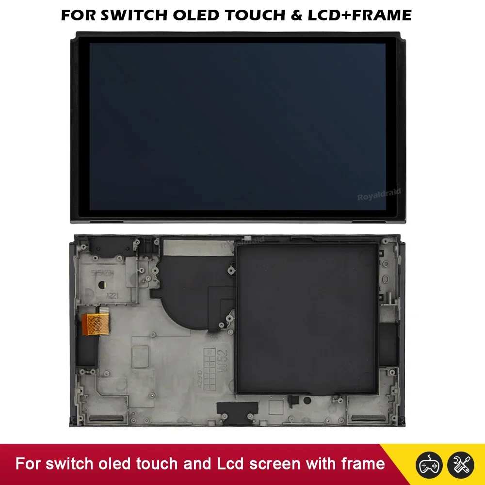 NEW Replacement LCD Display + Touch Screen Digitizer Full Assembly with Midle frame For Nintend Switch OLED Screen Accessories