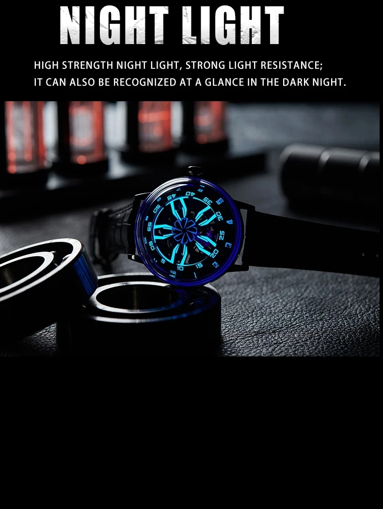 OBLVLO Orologio automatico da uomo 42MM Orologio da polso meccanico vintage Luminoso quadrante con ruota girevole in zaffiro impermeabile 5ATM