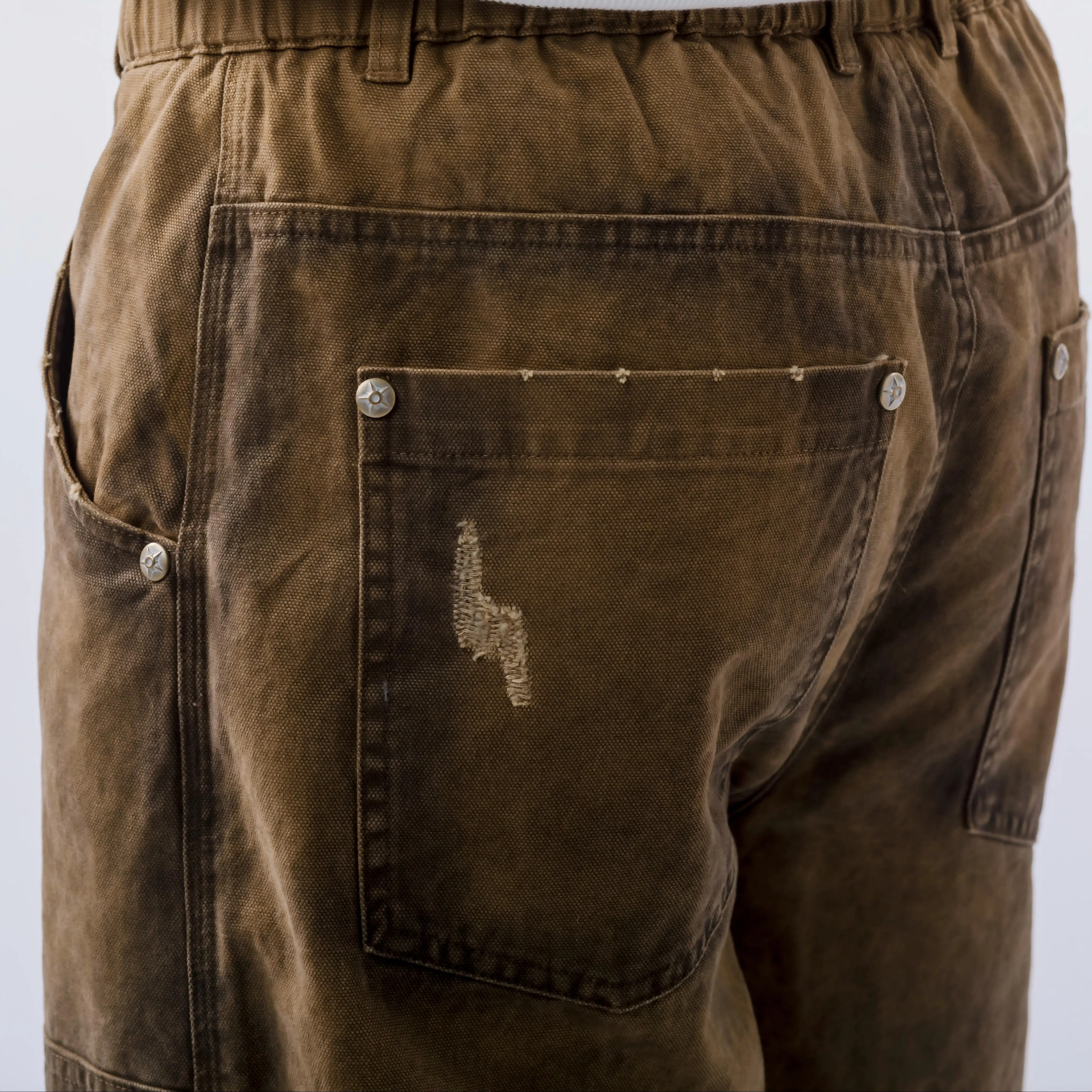 Vintage Washed Sun Fade Denim Loose Jean Wide Leg Pants Trousers Distressing Retro Inkjet Long Pants for Men