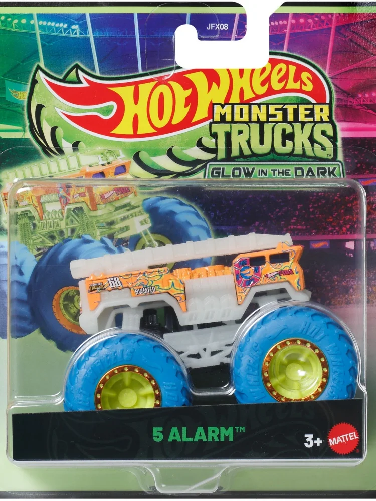 Mattel Hot Wheels Monster Trucks Glow-in-the-Dark Shark Wreak JFX08 - Collectible Diecast Toy Truck for Kids Boys Aged 3+ view 6