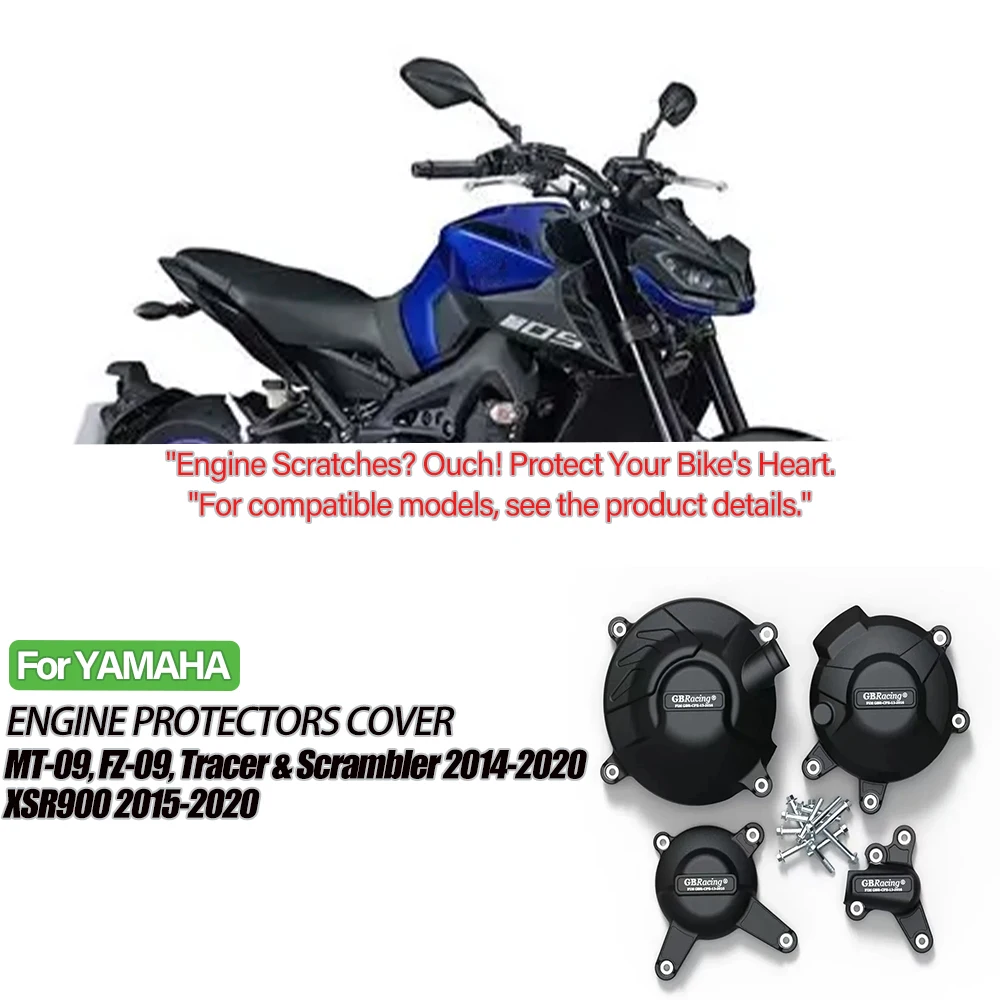

MT-09 Motocrosss Engine Cover Guard Protection For GBRacing For YAMAHA MT09 FZ09 Tracer 900 SXR900 2014-2020