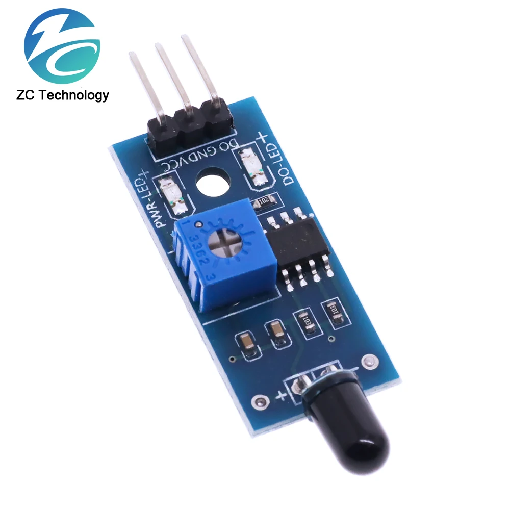 IR Infrared 3 Wire Flame Detection Sensor Module IR Flame Sensor Module Detector Smartsense For Arduino