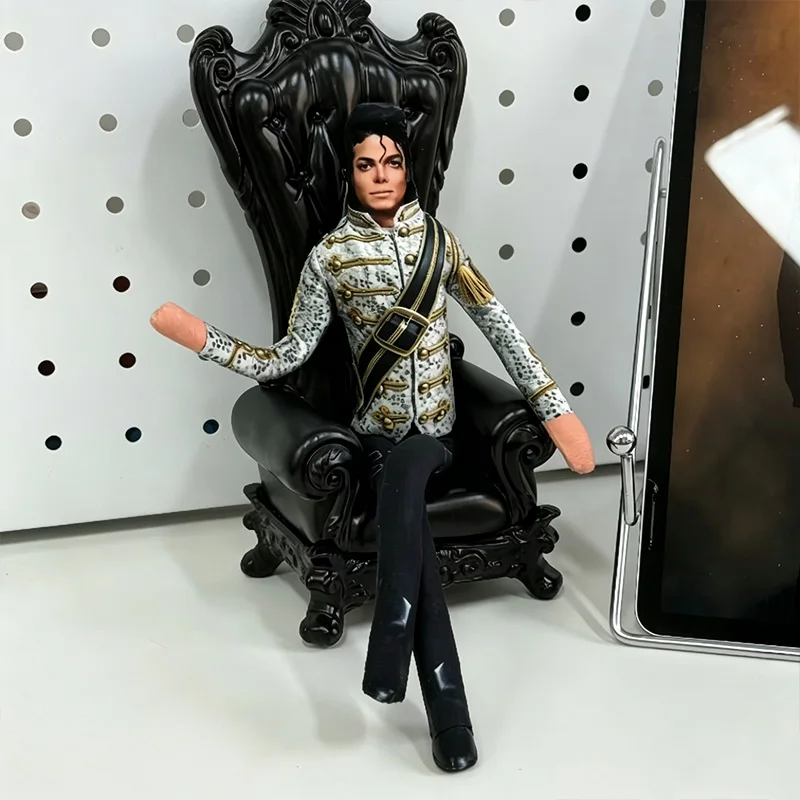 Michael Doll Plush Mj Pillow King Of Pop Music Legend Plush Pop Limbs Move Rock King Classic Plush Halloween Christmas Car Decor