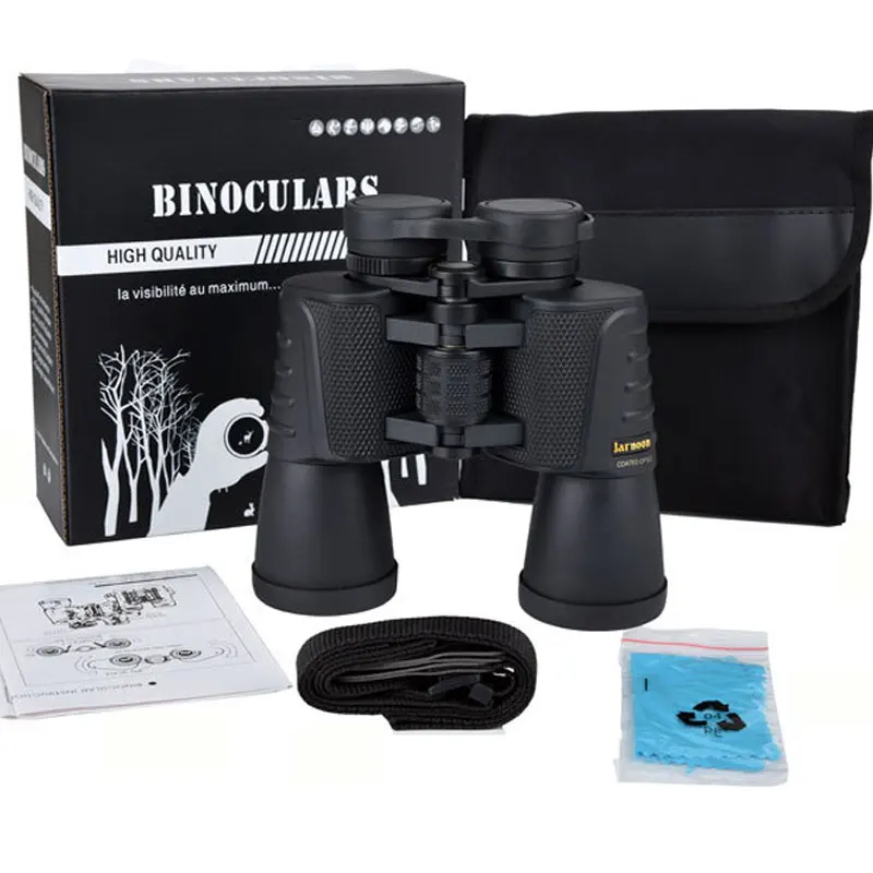 Binoculars 20x50 Zoom Profissional Telescope 168m\\1000m HD Wide Angle BAK4 Prism Waterproof Telescopio Powerful Hunting Outdoor