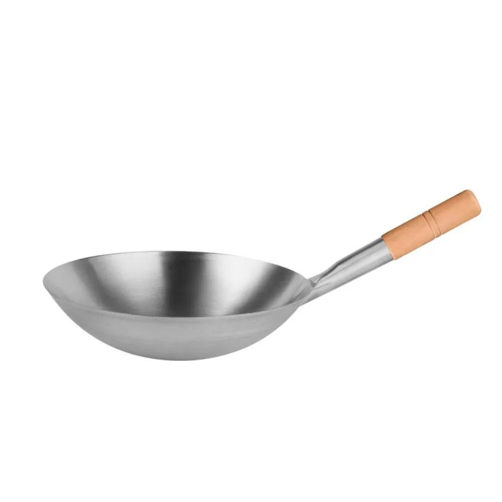 

Durable Stainless Steel Stir-fry Wok Chinese-style Thickened Frying Pan Anti-corrosive Water Ladle Canteen