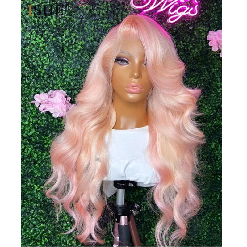 Perruque Lace Front Wig synthétique sans colle, 26 pouces, pre-plucked, baby hair, densité 180%, pour femmes