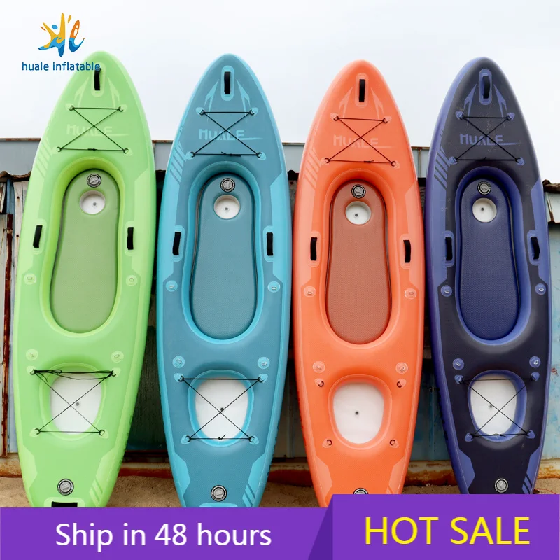 2024 New One‑Person Sit‑On Inflatable Pedal Fishing Kayak With Rudder Lightweight Stable for Sale OEM Wholesale