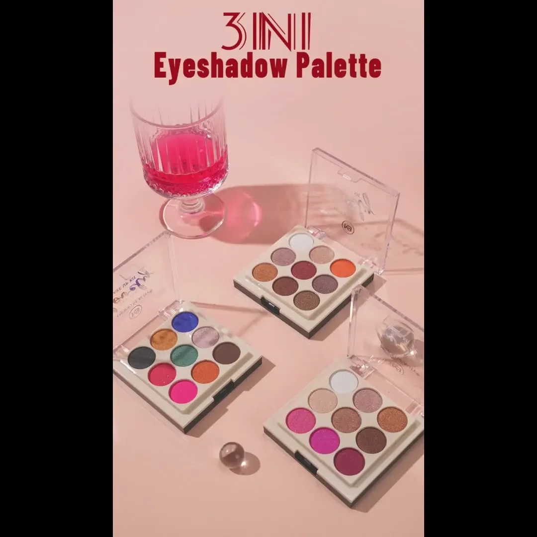 2-Layer Multi-Functional Palette Matte Pearlescent Shimmer Eyeshadows Highlight Contour Beauty Makeup Wide Range All-in-One