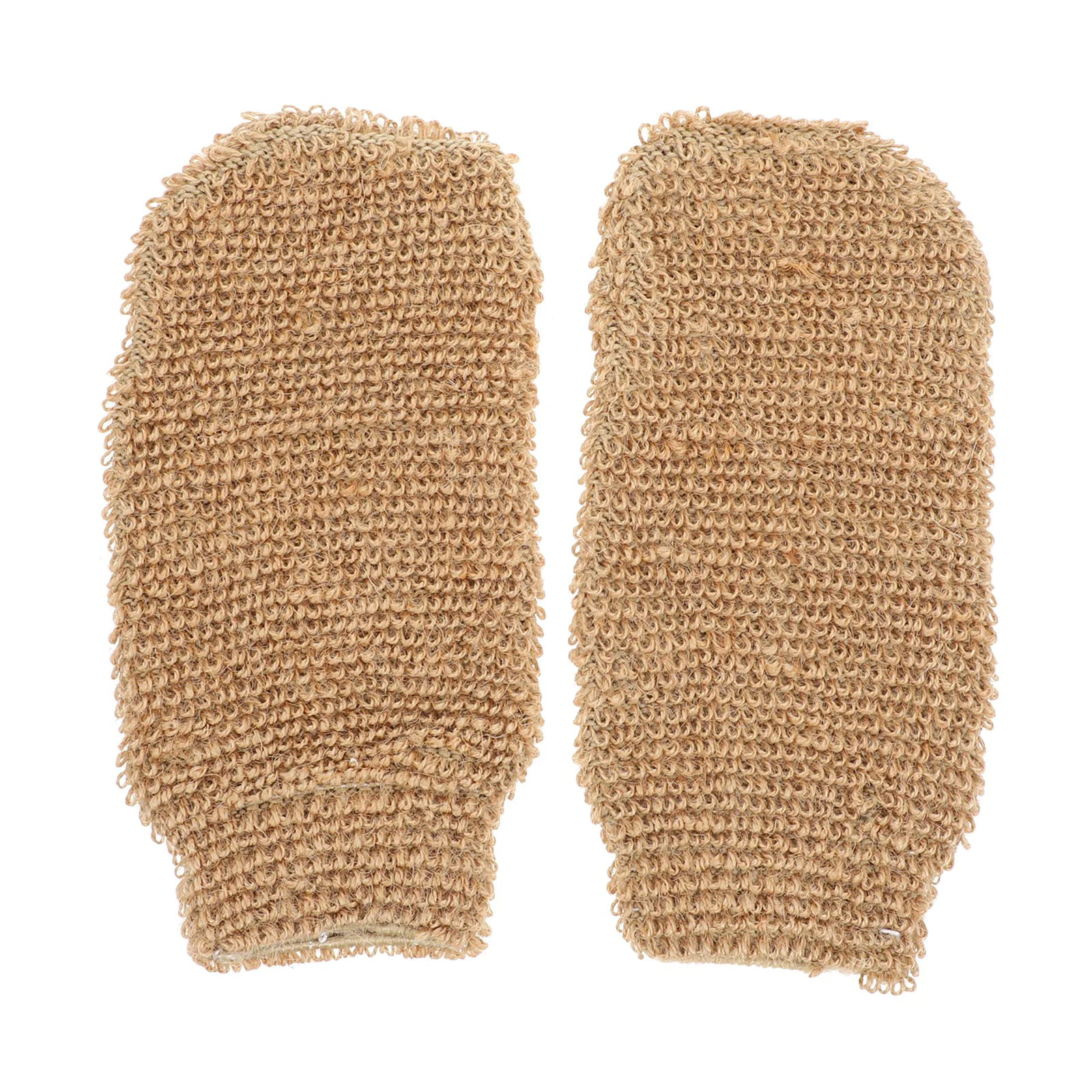 2 PCS Jute Bath Gloves Scrubbing Towels for Body Shower Hand Cleaning Washing Tool