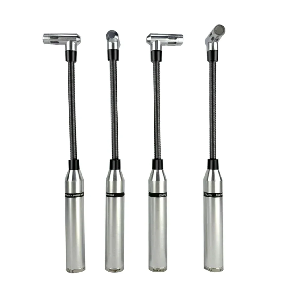 نظام مجموعة ميكروفون الطبل DK7 - مجموعة كاملة لـ Snare، Kick، Tom Drums، Cymbals، التسجيل الاحترافي والأداء المباشر