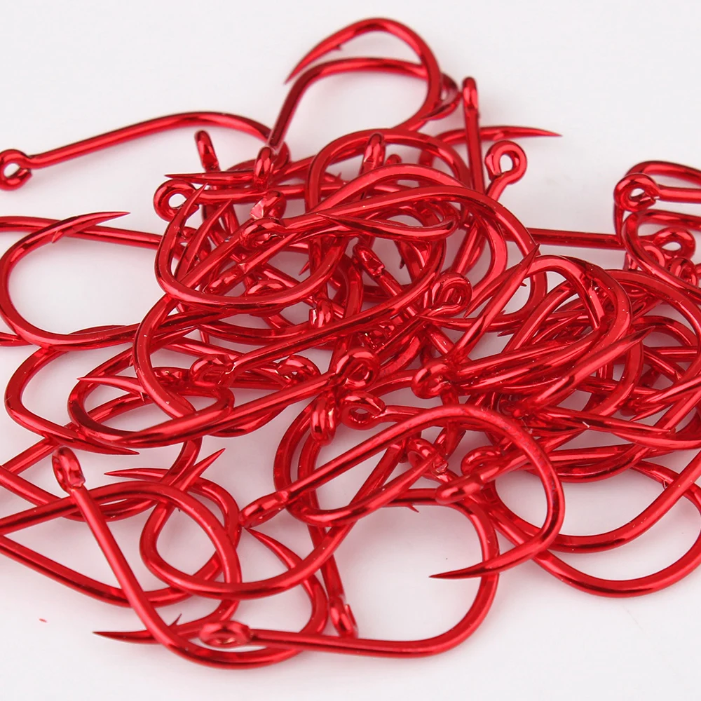 Fishing Hook Circle - FTK 50-100pcs Gold Fishing Hook High