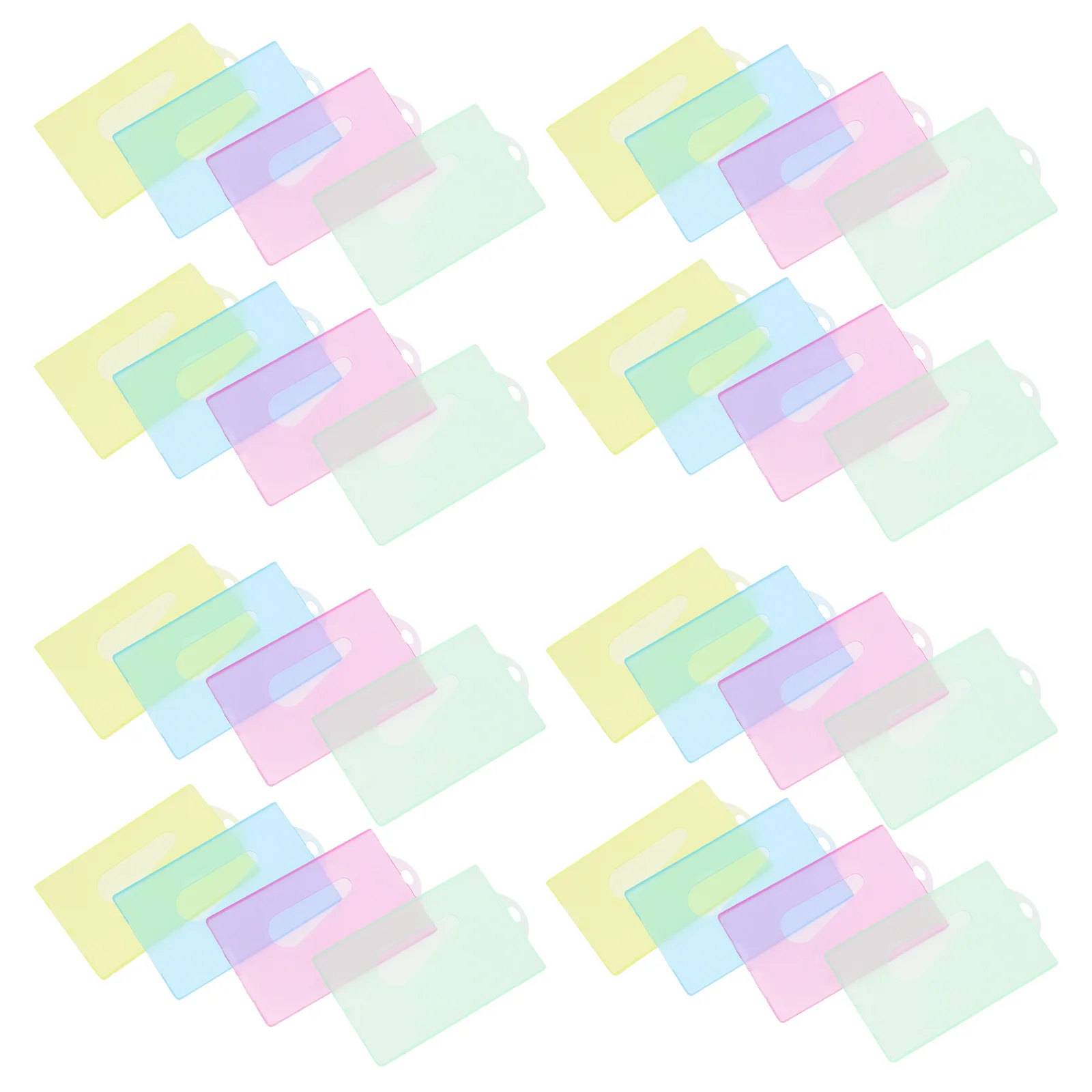 

40Pcs Lightweight Id Badge Holders Portable Cards Cover Protective Storage Id Cards Holder Badge Holder