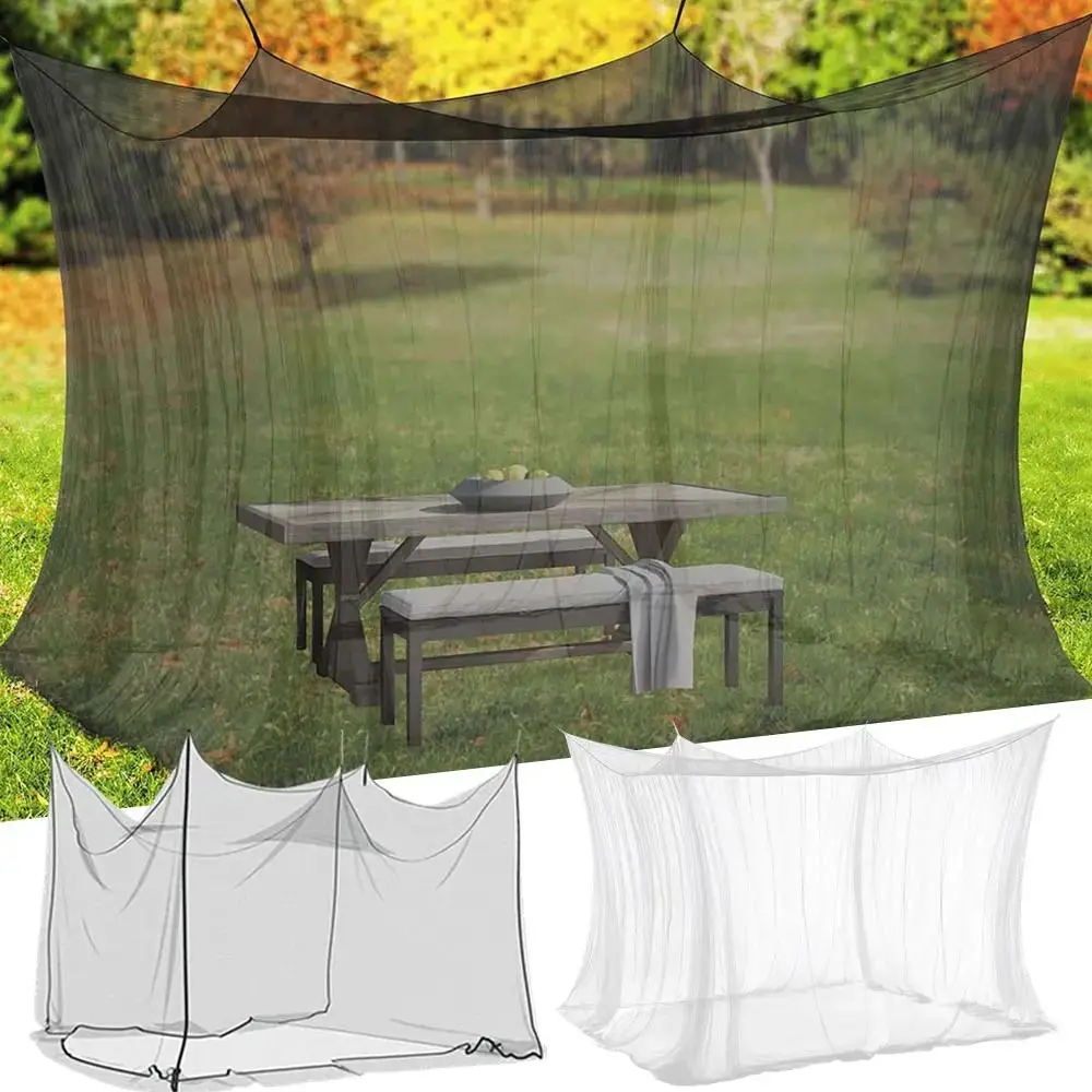 Travel Large Outdoor Mosquito Net Tent Portable Foldable Mosquito Mesh Hanging Ropes Easy Setup Insect Proof Tent Patio Use