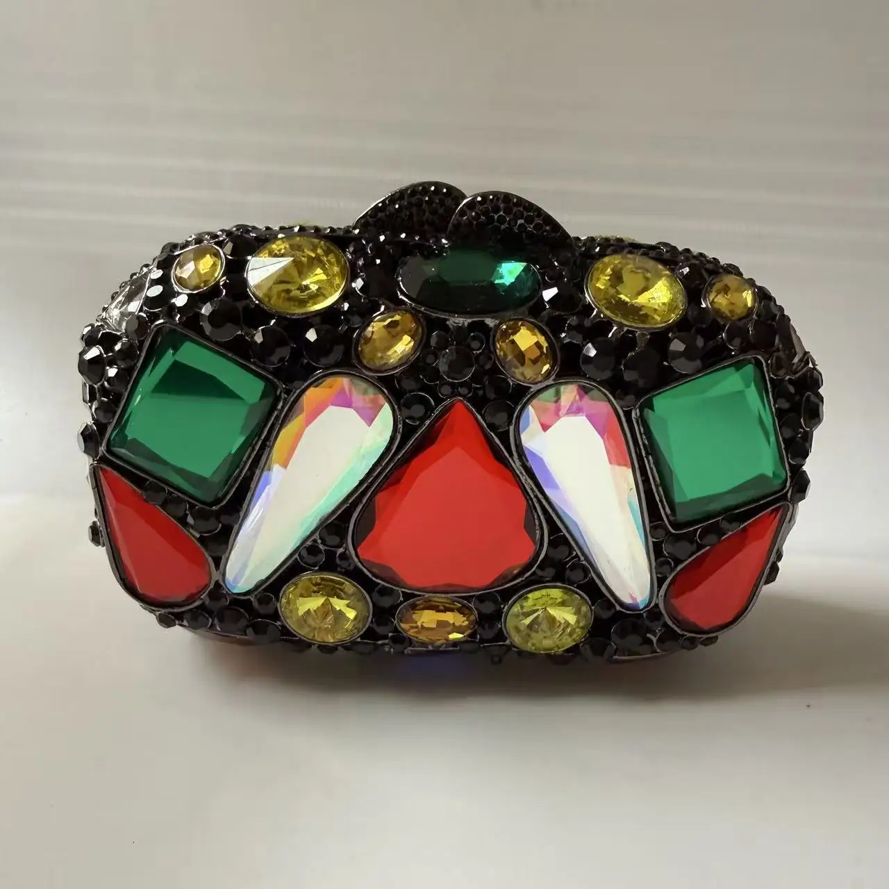 

XIYUAN Big Diamonds Evening Clutch Purse Boutique Mini Colored Rhinestone Purses And Handbags Party Wedding Gift Clutches Bags