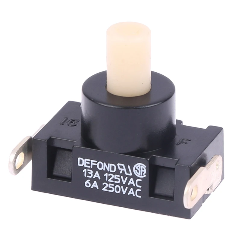 🛒 Interrupteur à bouton poussoir autobloquant DPC-1114 pour aspirateur haute puissance, pièces détachées 250VAC 6A