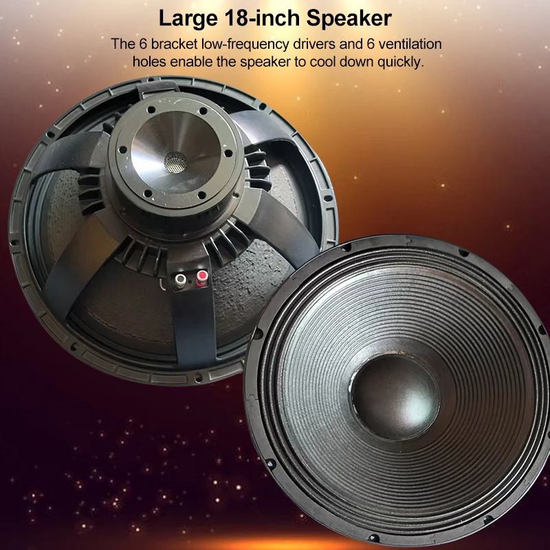 New Product High Powerful Subwoofer Neodymium Speaker Professional Concerts Stage Performance Passive 18 Inch Bass Speakers