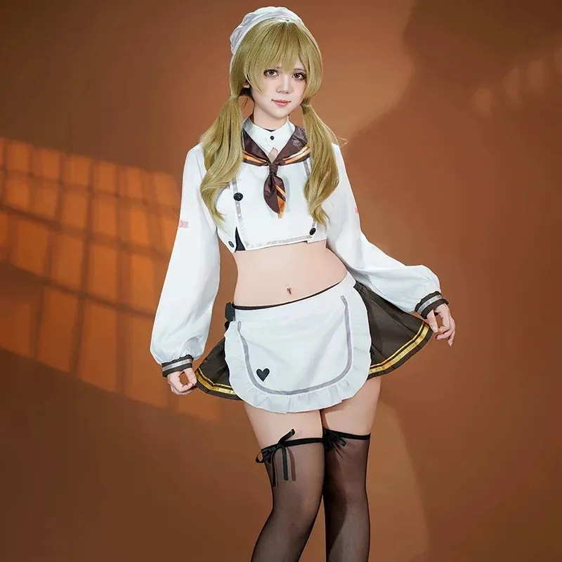 Bready cosplay anime game Nikke: The Goddess of Victory sweet midriff sexy kawaii lolita dress plus-size girls wigs x;2,f;5.n; view 4