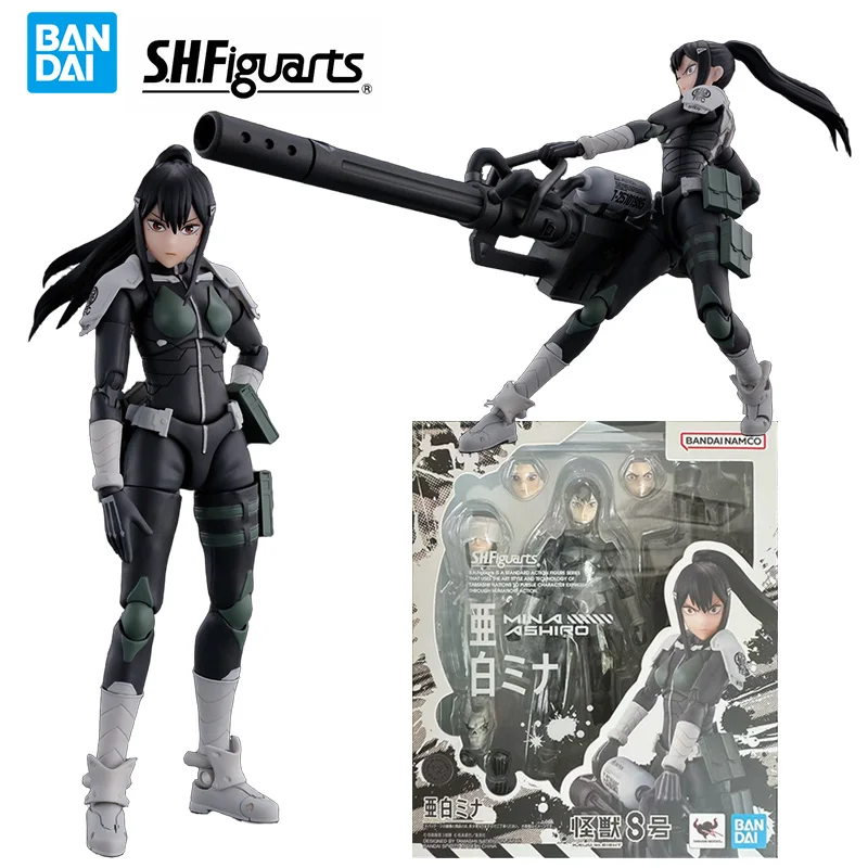 Bandai S.H.Figuarts Ashiro Mina 16Cm Kaiju No. 8 Anime Original Action Figure Model Children's Toy Birthday Gift Collection