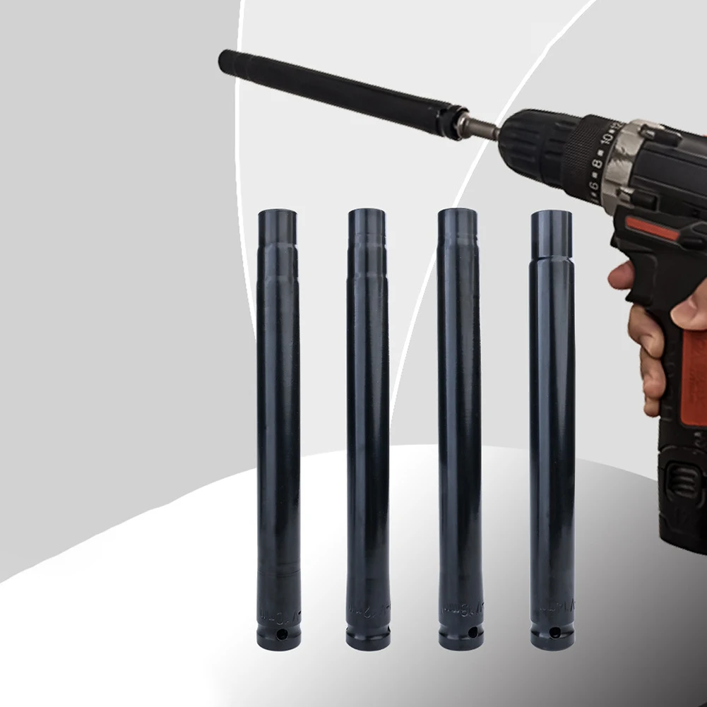 1pc/4pc Ceiling Leveling Sleeve 1/2 Inch Connector Lengthening Hollow Screw Nut Hex Socket Wrench 200mm Sleeve DIY Drilling Tool