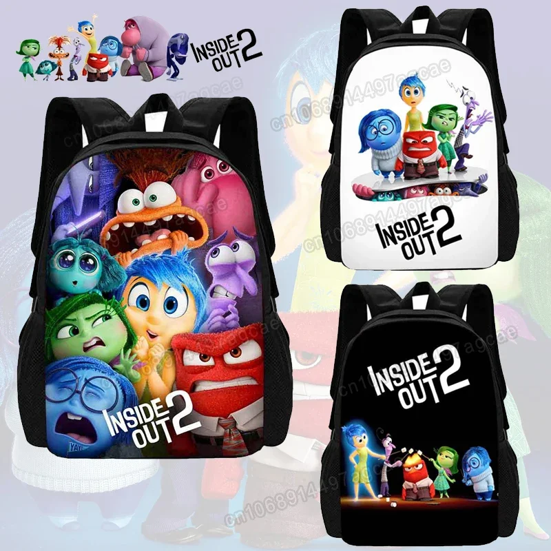 

Disney New Inside Out 2 Children's Backpack Multifunctional Cartoon Backpack For Girls Boys schoolbag Student Christmas Gifts