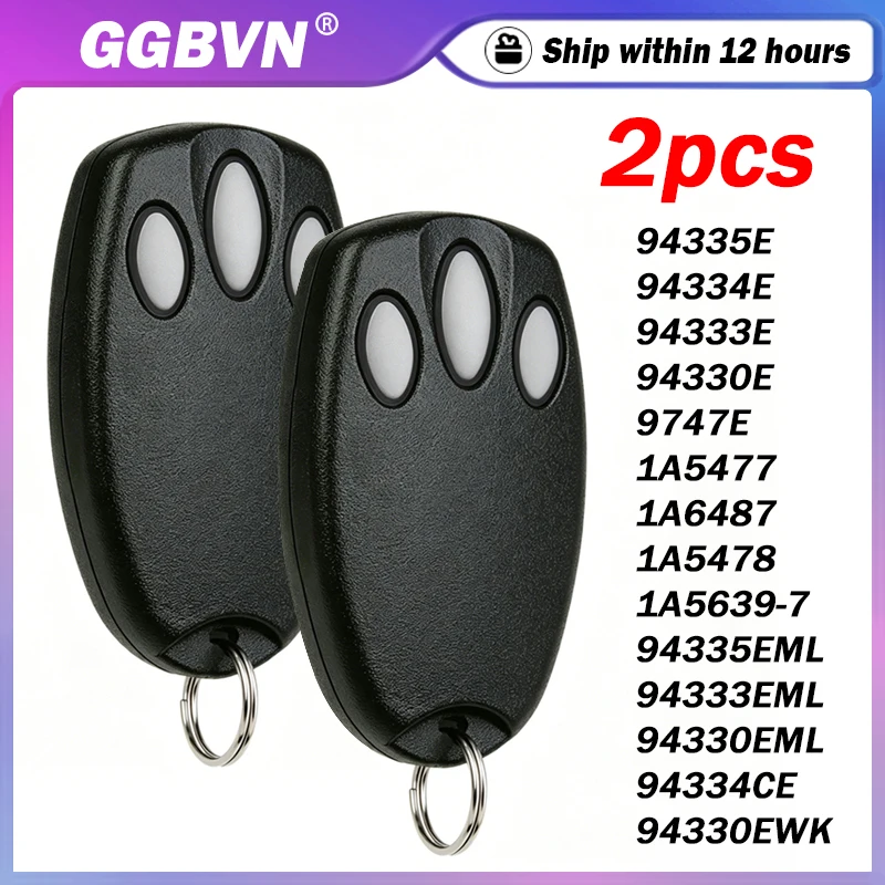 For LiftMaster 94335E 1A5639-7 1A6518 94334E 1A6487 94333E 1A5477 94330E D-66793 433MHz Garage / Gate Remote Control Transmitter