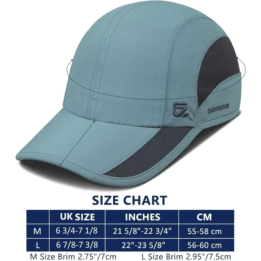 GADIEMKENSD Unisex Unstructured Sports Cap Premium Quick Dry Superior Outdoor Sun Protection Hat