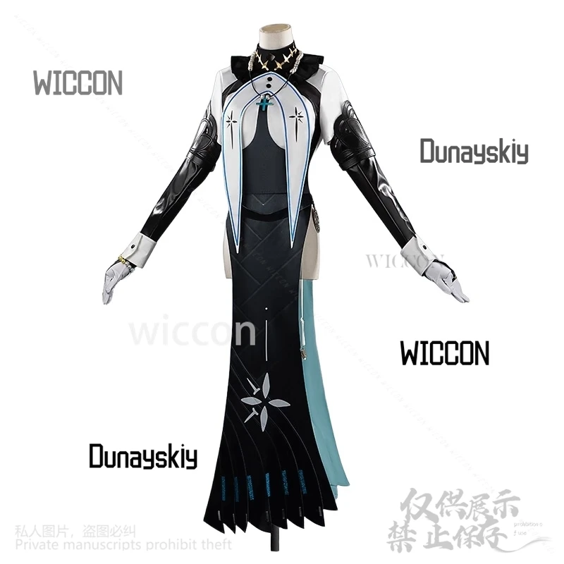 Juego de Anime diosa de la victoria NIKKE Cosplay princesa Sexy vestido de monja sin espalda gótico Punk Lolita sombrero de Halloween accesorios personalizados