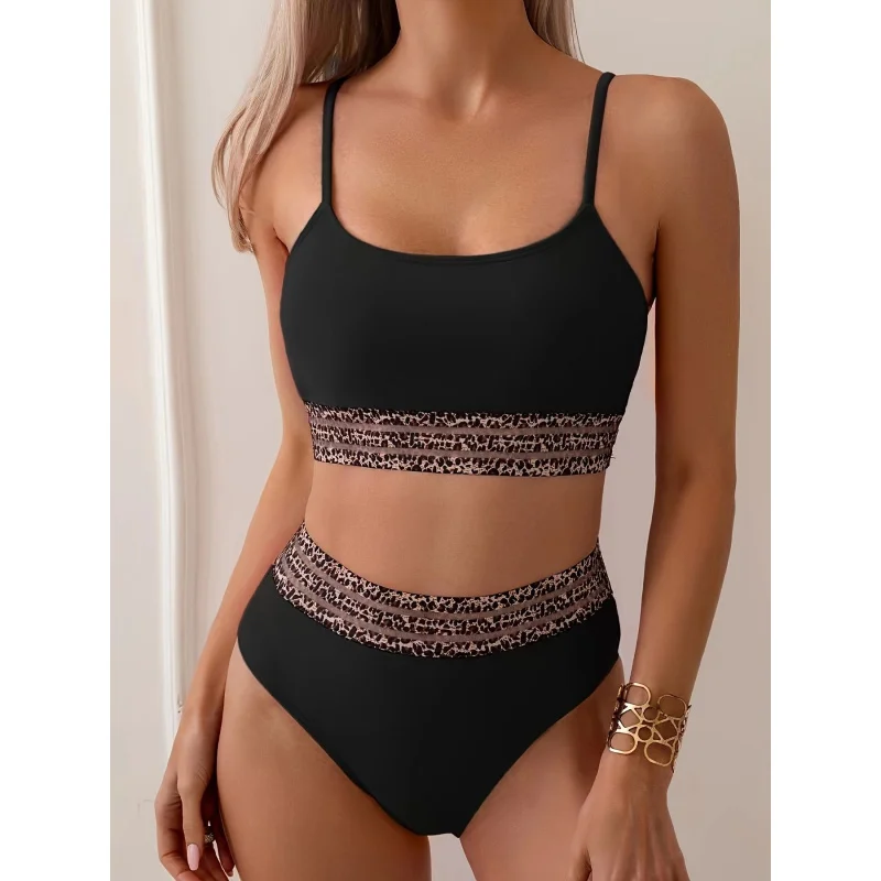 2025New Two-Piece Swimsuit Sexy Solid Color Bikini Set Swimwear for Women Wholesale