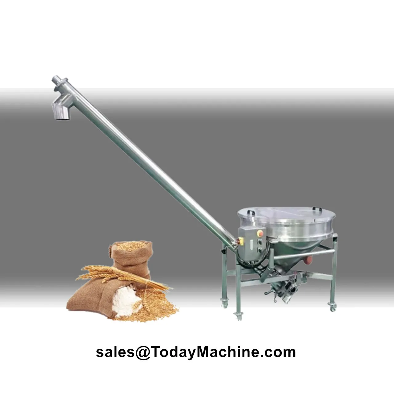Stainless Steel Fertilizer Plastic Granule Powder Feeding Screw Conveyor System