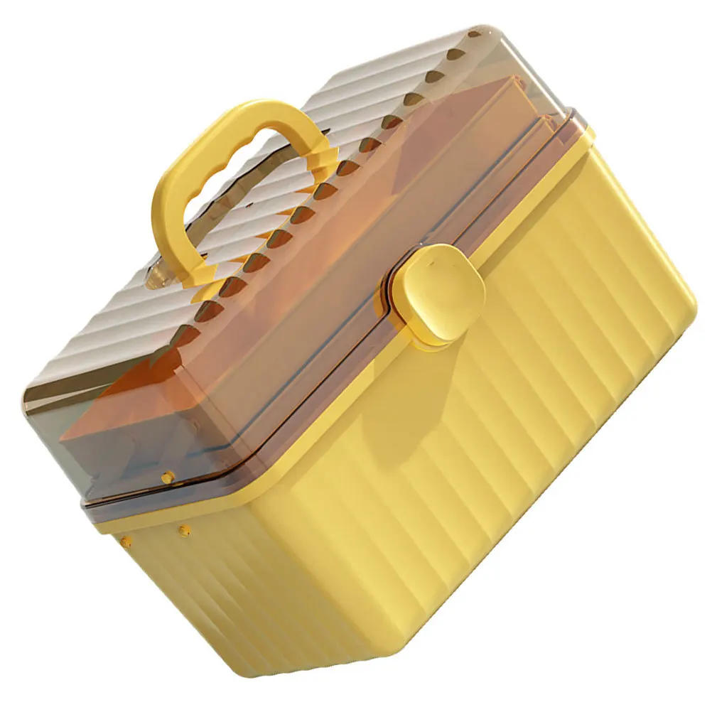 

First Aid Box Large Capacity Portable Medicine Case Multi-Layer Emergency Kit For Home Office Travel Medicine Storage